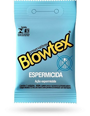 Preservativo Blowtex Espermicida 3 unidades.