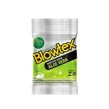 Preservativo Blowtex Sensitive Aloe vera 3 unidades.