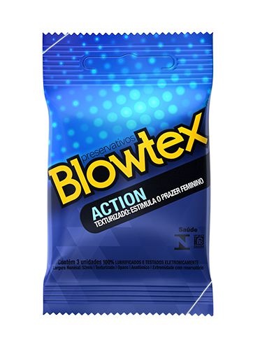 Preservativo Blowtex Texturizado Action 3 unidades