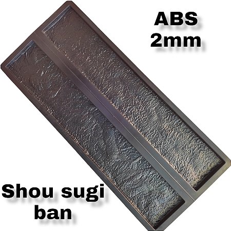 Forma Revestimento 3d Madeira Shou Sugi Ban 100x18x2,4cm