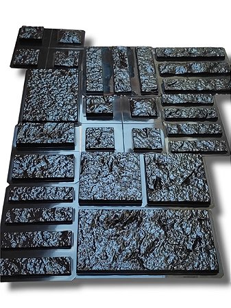 Kit Formas ABS 2mm 28 Pedras Rúticas