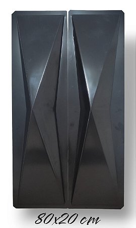 Forma em ABS 2mm Modelo ORIGAMI 80X20 cm Cimento/Gesso