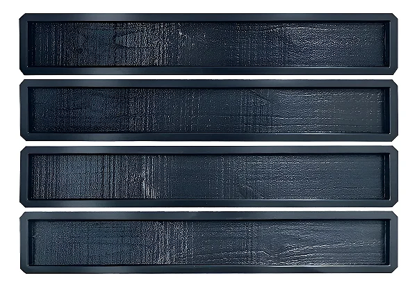 Kit de 4 Formas Revestimento Pinus rústico - 100 x 15 x 1.8 cm