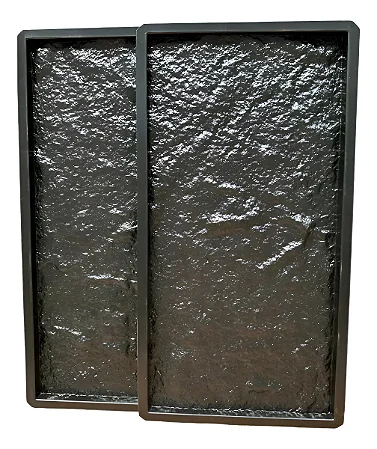 Kit 2 Formas Concreto Pedra Puglia 89x44,5 Cm. Preto