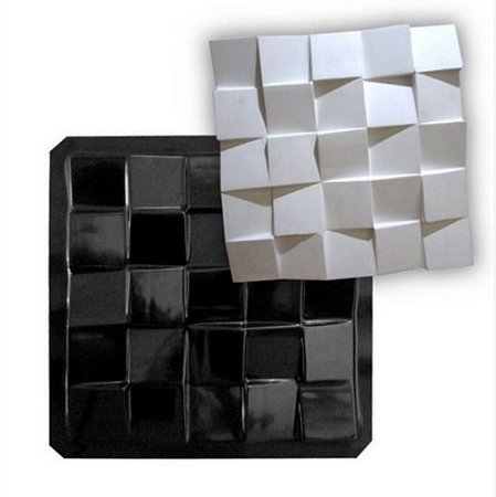 BLACK 47 - Forma ABS 2mm Gesso/Cimento - Diagonal Plus 41 X 41