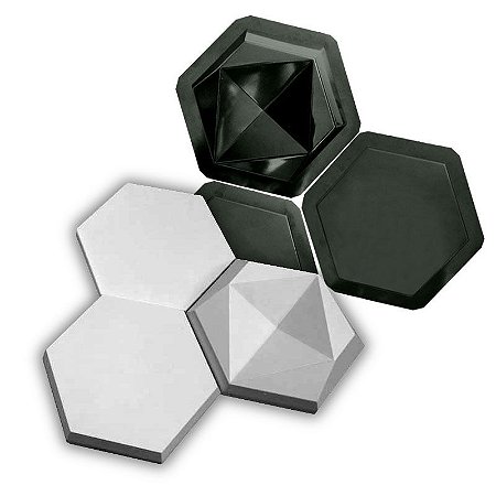 BLACK 99 - Kit Formas ABS 2mm Gesso/Cimento - Rubi - 3 de 19,5 x 22,5 cm