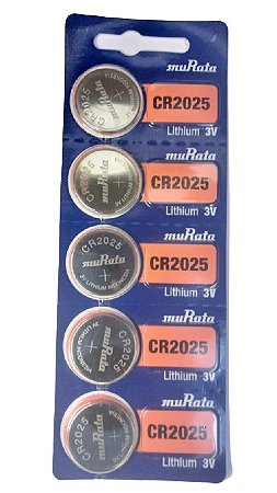 Bateria cr2025 Sony Murata cartela com 5 uns