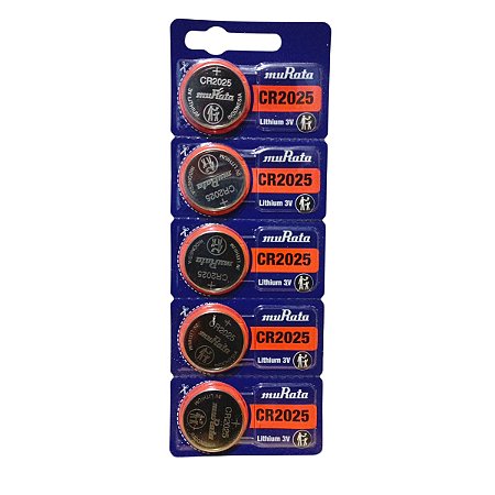 Bateria cr2025 Sony Murata cartela com 5 uns