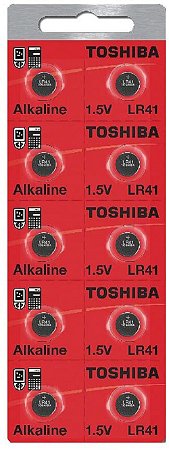 Bateria P/ Relogios  192/LR41 Toshiba Kit Com 10 Unidades