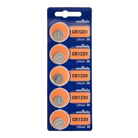 Pilha Bateria Moeda 1220 Sony/Muratta kit com 5 unidades