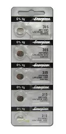 Bateria para relogio 315 Ernegizer kit com 5 unidades
