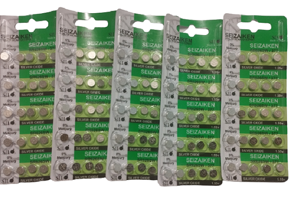 Baterias para relogios  626/377 Seizaken original kit c/100