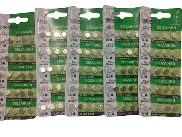 Baterias para relogios 364/621 Seizaken original  c/ 100 uns