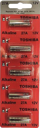 Pilhas A27 12v Toshiba cart com  5 unidades