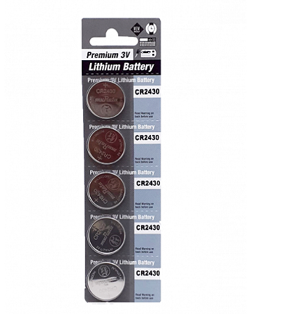 Bateria Cr2430 Panasonic kit com 5 unidades