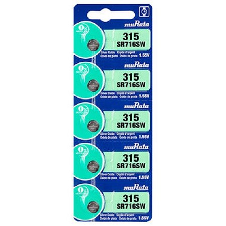 Bateria Para Relogios  SR716/315 Sony/Murata kit com 5 uns