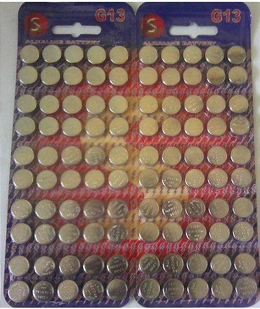 Bateria g3/lr44/a76 cartela com 50 uns