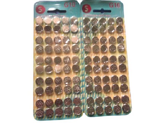Baterias g10/1130/189 cartela com 50 uns