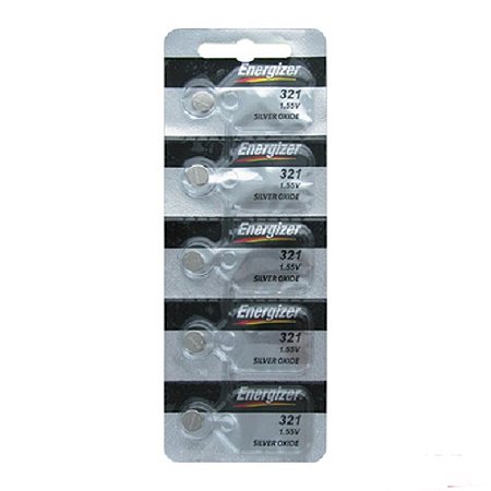 BATERIAS PARA RELOGIOS 321  ERNEGIZER CARTELA COM 5 UNS