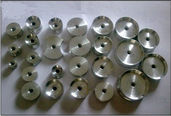 Matriz aço para prensa fechar fundo de relogios 25 pças