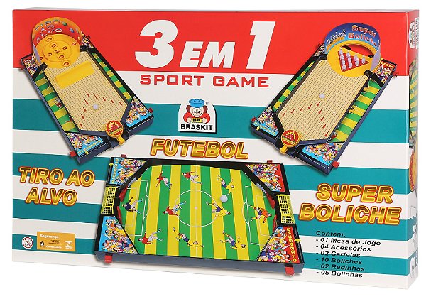 SUPER JOGOS 3 em 1  Versão GRANDE (48cm)
