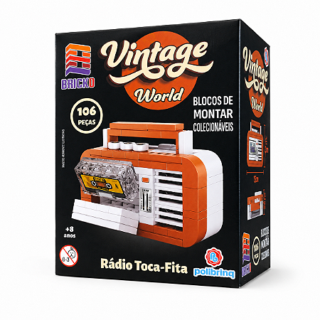 Blocos de Montar Vintage World - Radio Gravador