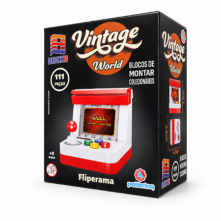 Blocos de Montar Vintage World - Fliperama