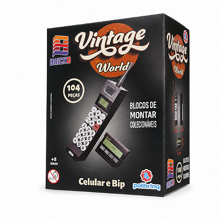 Blocos de Montar Vintage World - Celular e Pager