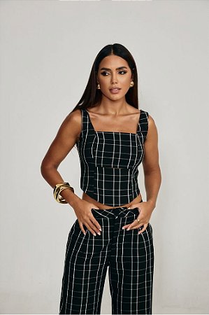 Conjunto de Cropped e Calça Pantalona Rony