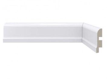 Rodapé Poliestireno 5cm 478 Moderna Santa Luzia Branco 240cmx15mm (Barra)