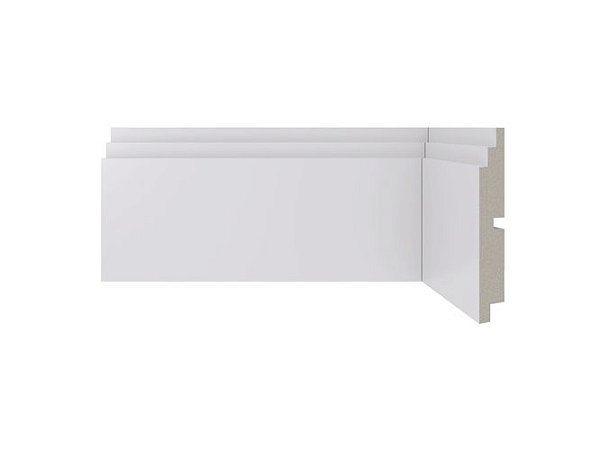 Rodapé Poliestireno 10cm 464 Moderna Santa Luzia Branco 240cmx16mm (Barra)