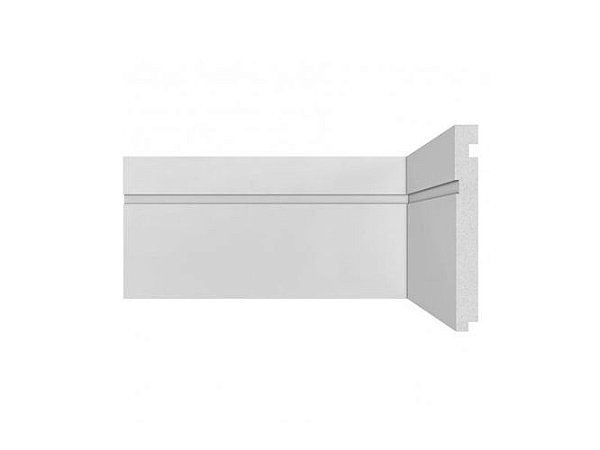 Rodapé Poliestireno 15cm 503 Moderna Santa Luzia Branco 240cmx16mm (Barra)