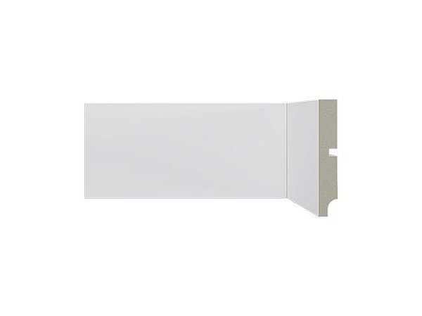 Rodapé Poliestireno 10cm 547 Moderna Santa Luzia Branco 240cmx16mm (Barra)