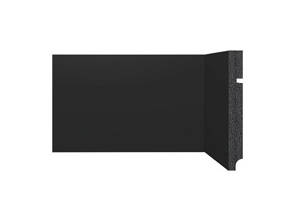 Rodapé Santa Luzia Preto 15cm 3496 Poliestireno 240cmx16mm Black (Barra)