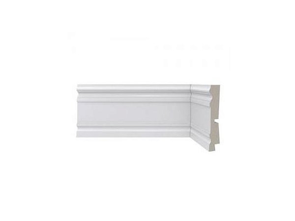 Rodapé Poliestireno 9,6cm 444 Clássica Santa Luzia Branco 240cmx20mm (Barra)
