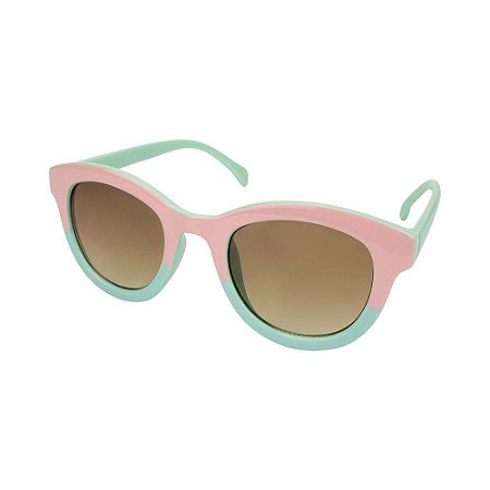 Óculos de Sol Infantil Tamanho Único UV 400 Verde Rosa Sereia - Pimpolho
