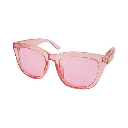 Óculos de Sol Infantil Tamanho Único UV 400 Rosa Transparente - Pimpolho