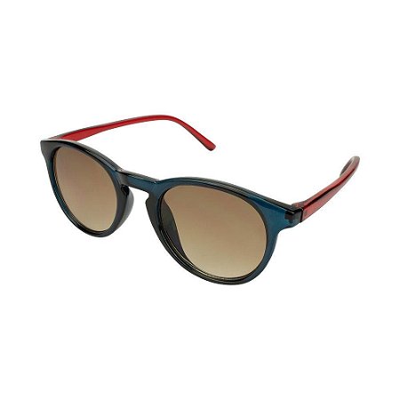 Óculos de Sol Infantil Tamanho Único UV 400 Azul Vermelho Bicolor - Pimpolho
