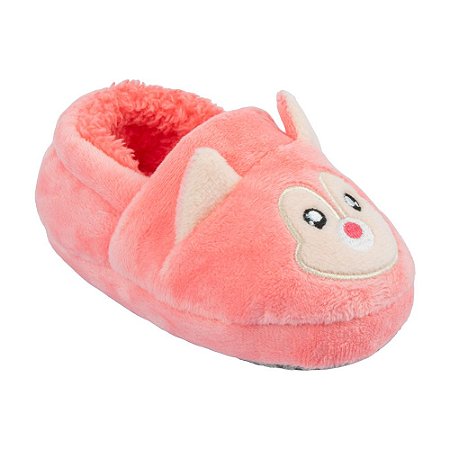 Pantufa Infantil Esquilo Rosa - Pimpolho