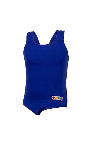 Maiô Natação Com Proteção UV Azul - Panda Pool