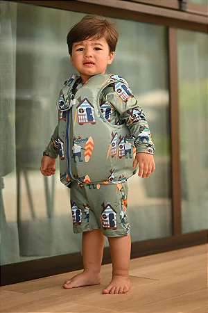 Bóia Colete Infantil Jacaré na Lagoa - Panda Pool