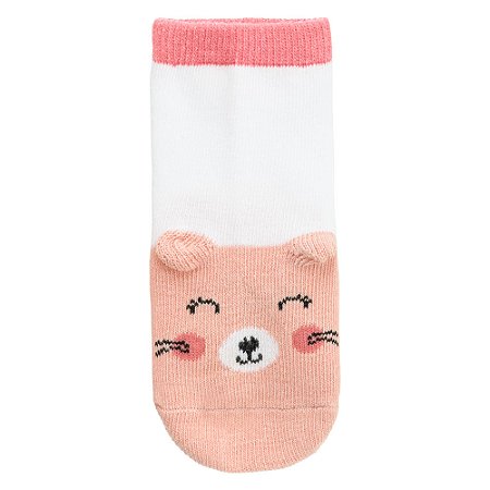 Meia Lúdica Rosa Gato 16-20 - Pimpolho