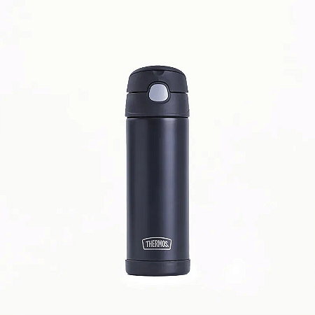 Garrafa Infantil Funtainer Preta Thermos - 470ml