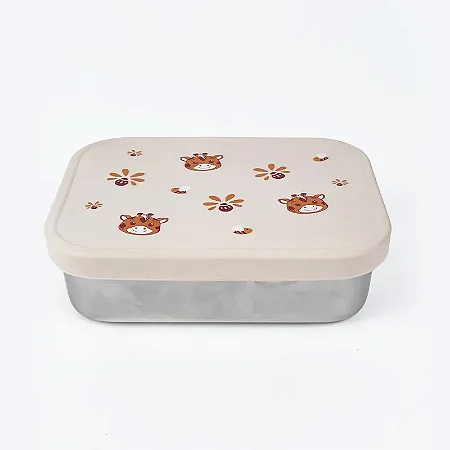 Bento Box em Aço Inox com Divisórias Removíeis Sol - Petit Piá