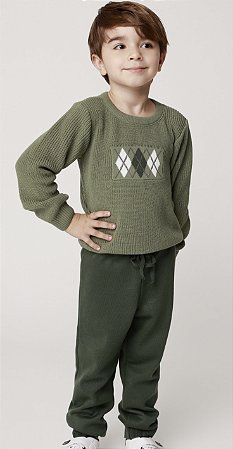 Conjunto Tricô Verde - Minilord