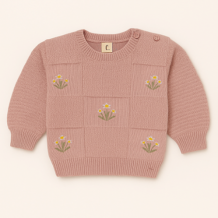 Sweater Patch Lady Baby Rosa - Minilady