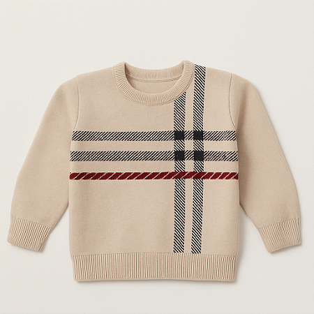 Blusa Tricô Berry Areia - Minilord