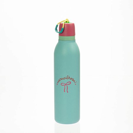 Garrafa Isotérmica com Interior Inox Azul 720 ml - Florie