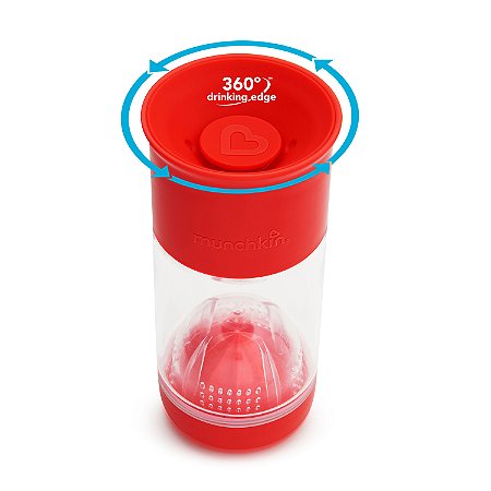 Copo Infusor de Frutas Miracle 360 Vermelho - Munchkin