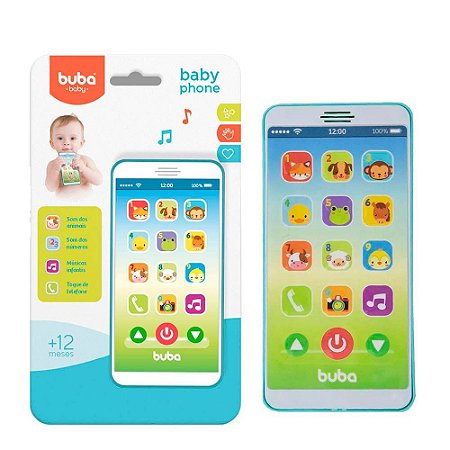 Baby Phone Celular musical Azul - Buba